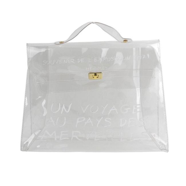 Hermes Bag Kelly Transparent Vinyl Tote