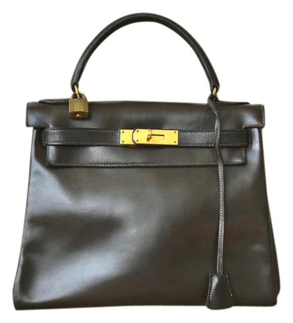 Hermes Kelly Vintage Brown Leather Satchel