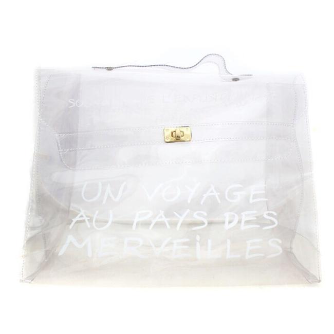 Hermes Kelly Vintage Transparent Vinyl Tote