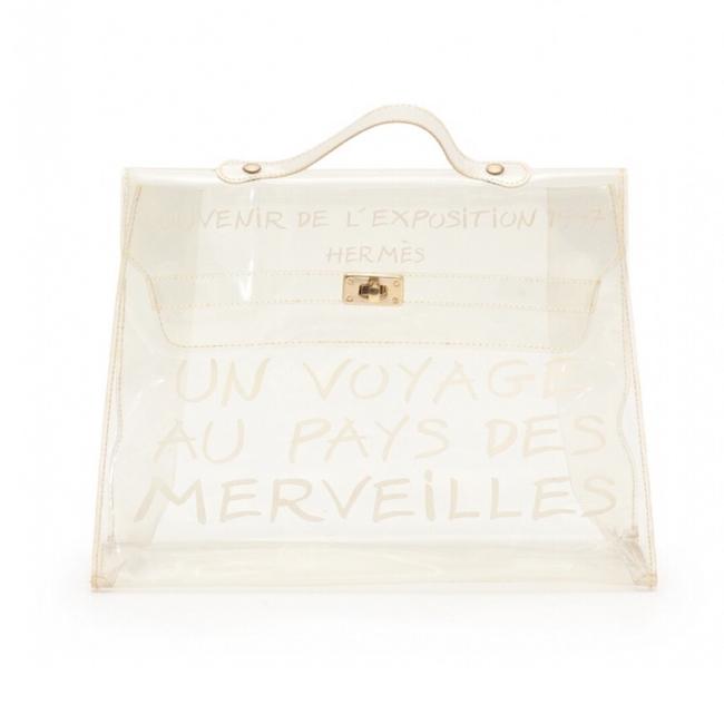 Hermes Bag Kelly Vinyl Clear Tote