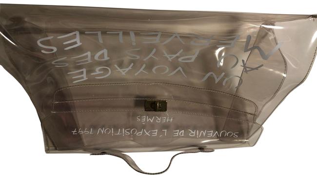 Hermes Kelly Vinyl Handbag Clear Baguette
