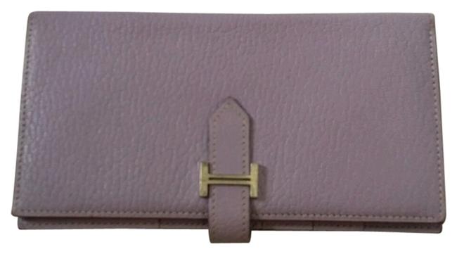 Hermes Lavender Chevre Clutch