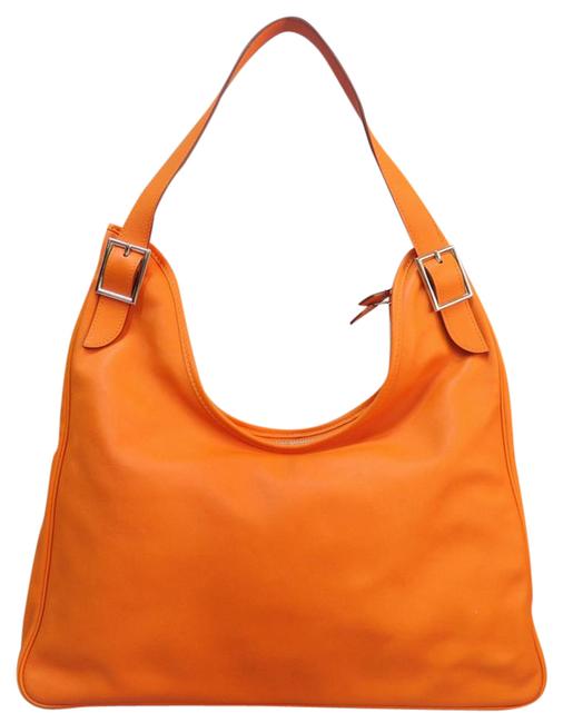 Hermes Massai Cut 40 Orange Swift Shoulder Bag