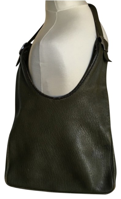 Hermes Massai Green Leather Hobo Bag
