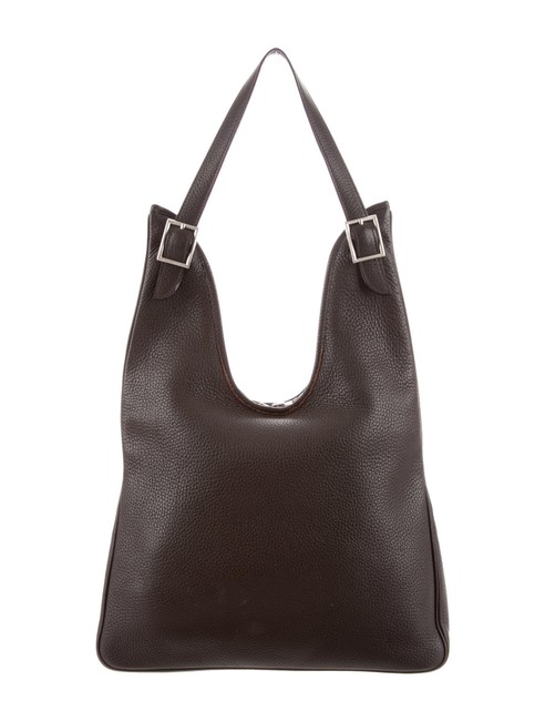 Hermes Massai Pm Ebene Leather Shoulder Bag