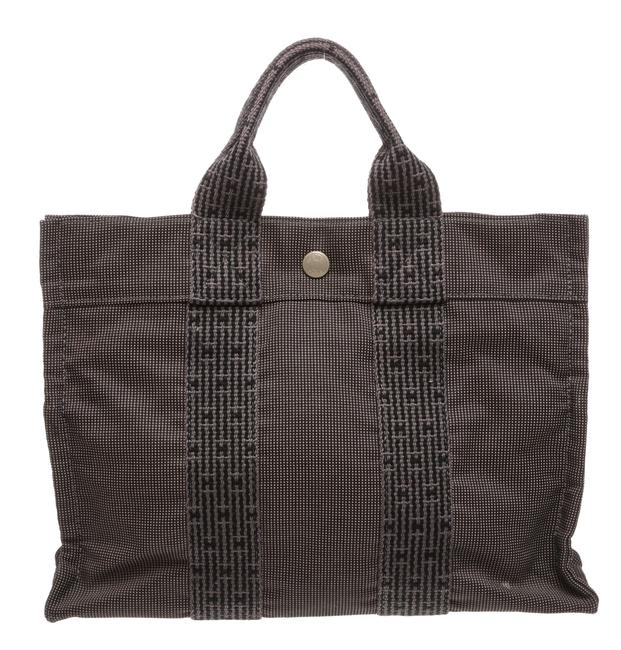 Hermes Bag Mini Sac Fourre Grey and Blue Canvas Tote