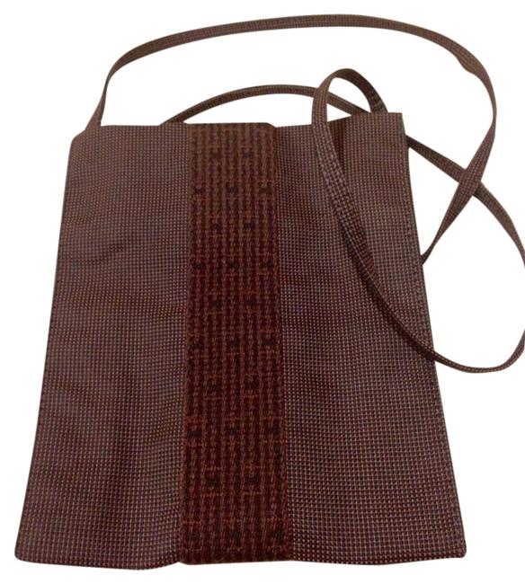 Hermes Onimaitou Brown Canvas Cross Body Bag