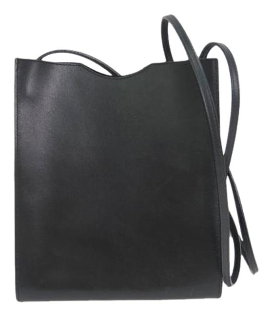 Hermes Onimetu Black Leather Shoulder Bag