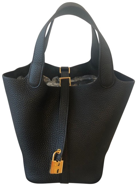 Hermes Picotin 18 2019 Noir Gold Lock Hobo Bag
