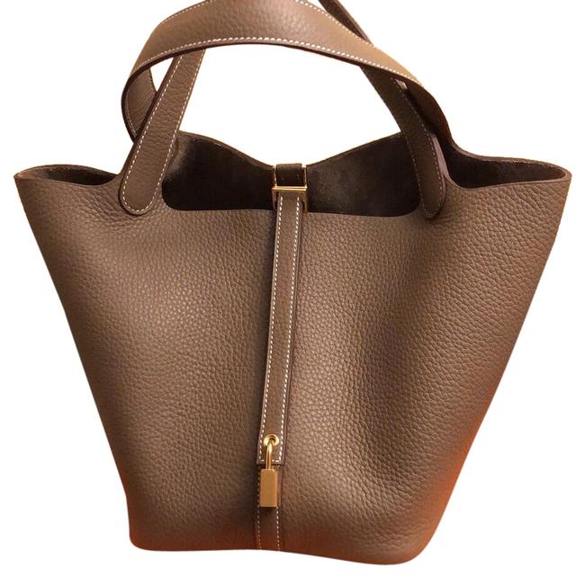 Hermes Picotin 22 Etoupe Clemence Satchel