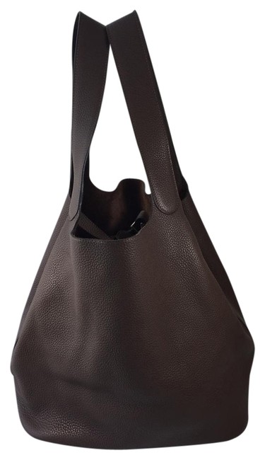 Hermes Picotin Brown Leather Tote
