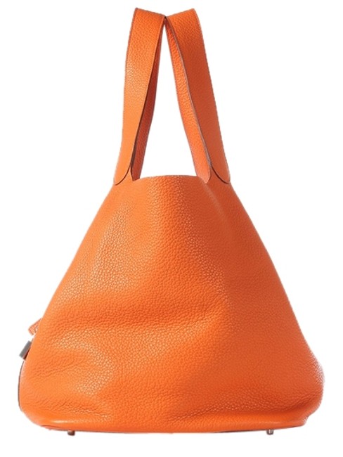 Hermes Picotin Orange Lock T G M Tote