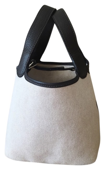 Hermes Picotin Pm Beige Canvas Tote