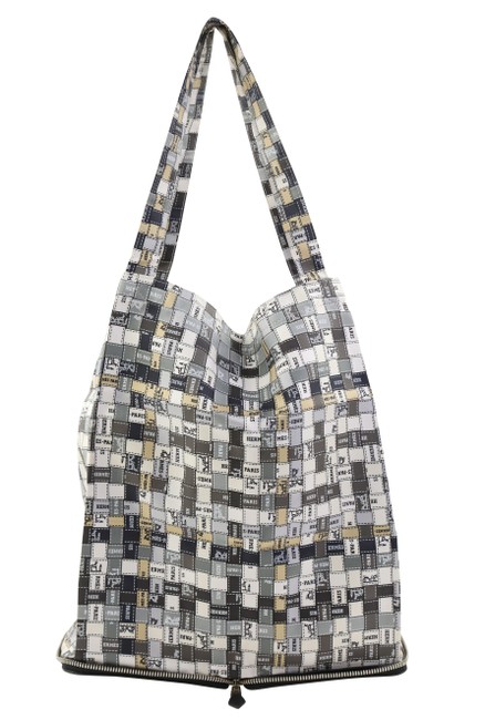 Hermes Pop Bolduc Au Carre Shopper Black Silk Tote