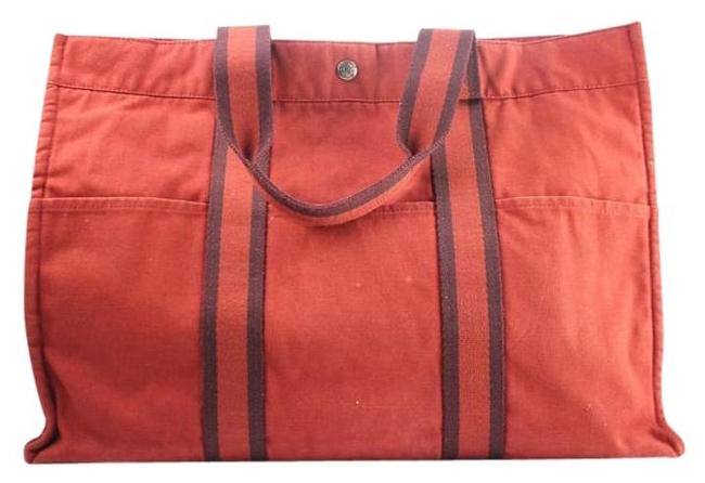 Hermes Bag Red Blue Stripe 123her926 Tote