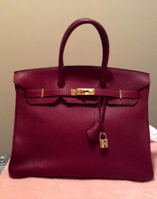 Hermes Rouge Togo Tote