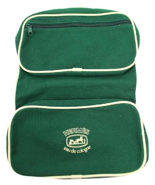 Hermes Rucksac Cosmetic Toiletry Htl17 Green Weekend/Travel Bag