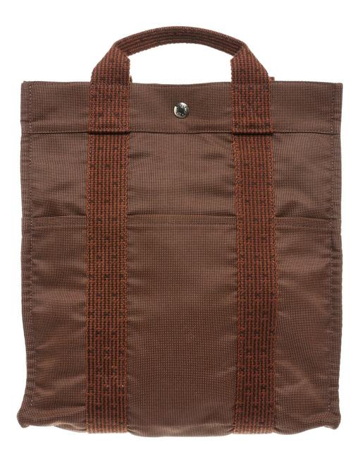 Hermes Backpack Sac A Dos 207306 Brown Canvas Shoulder Bag