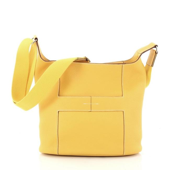 Hermes Sac Good News Pm Soleil Leather Shoulder Bag
