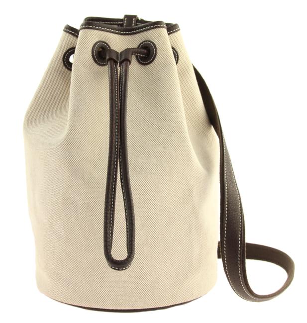 Hermes Sac Marin Recif Pm White Canvas Satchel