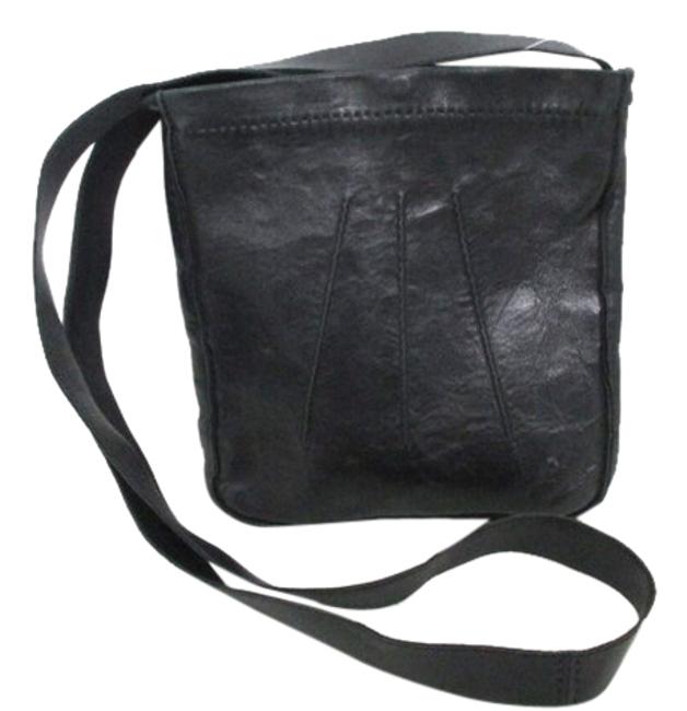 Hermes Pouch Sack Black Leather Cross Body Bag