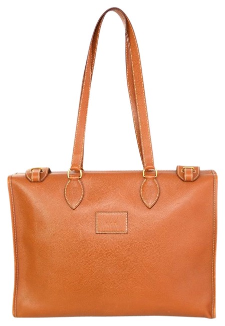 Hermes Saddle Epsom Leather Tote