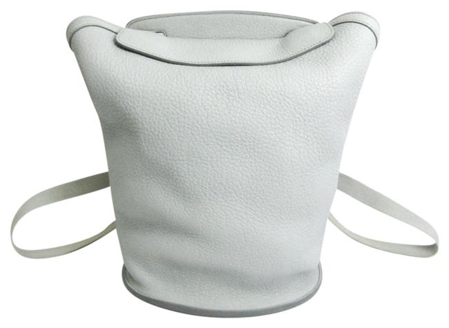Hermes Sherpa Women's Light Gray Togo Leather Backpack