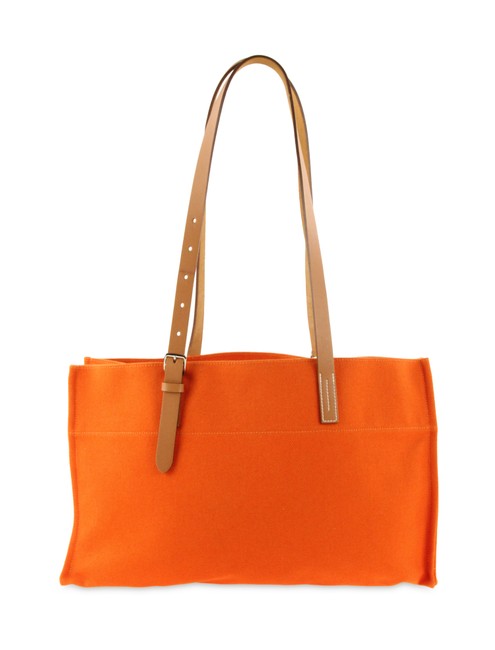Hermes Shopping Etriviere Elan Orange Canvas Tote