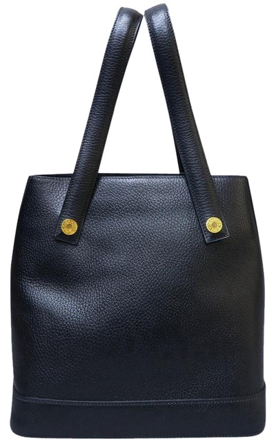 Hermes Shoulder Bag Black Calfskin Satchel