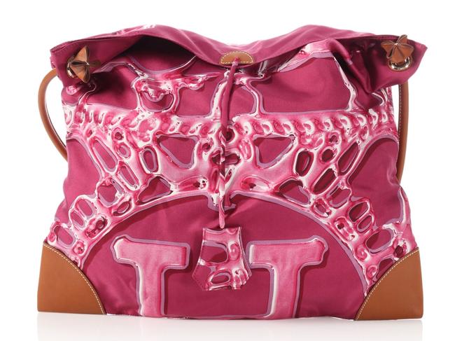 Hermes SilkyCity 41 Pink Silk Tote