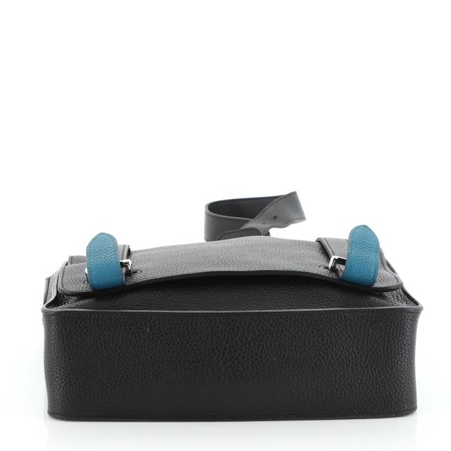 Hermes Steve Caporal Handbag Clemence 28 Leather Messenger Bag