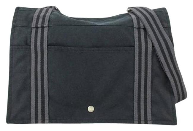 Hermes Striped 208710 Blue Messenger Bag