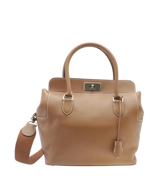 Hermes Toolbox 26 Gold Veau Swift 2 Way 178663 Brown Leather Satchel