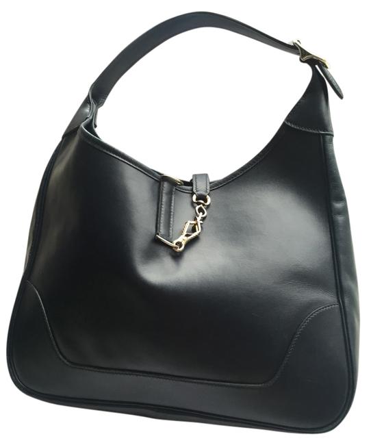 Hermes Trim 31cm Navy Blue Hobo Bag