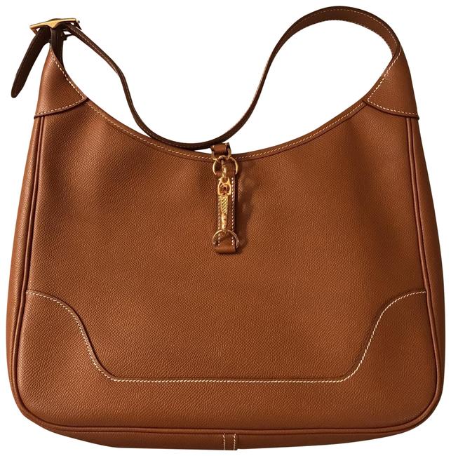 Hermes Trim Ii Camel Epsom Leather Shoulder Bag