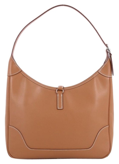 Hermes Trim Ii Handbag Epsom 31 Gold Leather Satchel