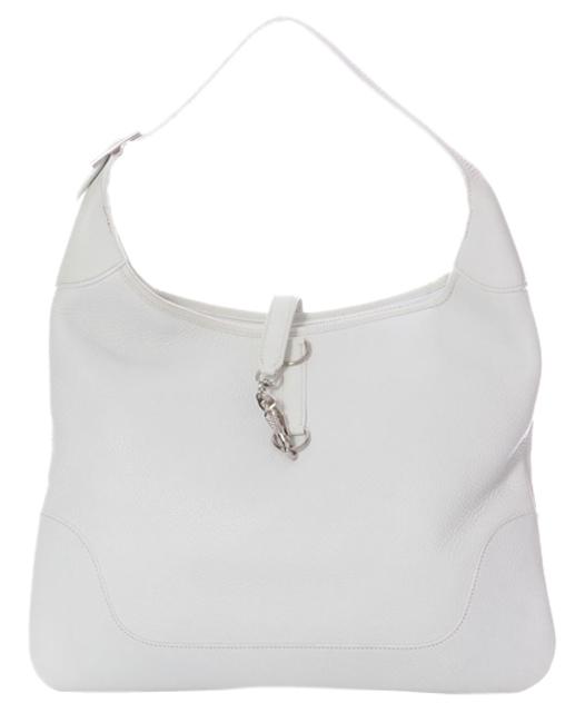 Hermes Trim White 38 Shoulder Bag