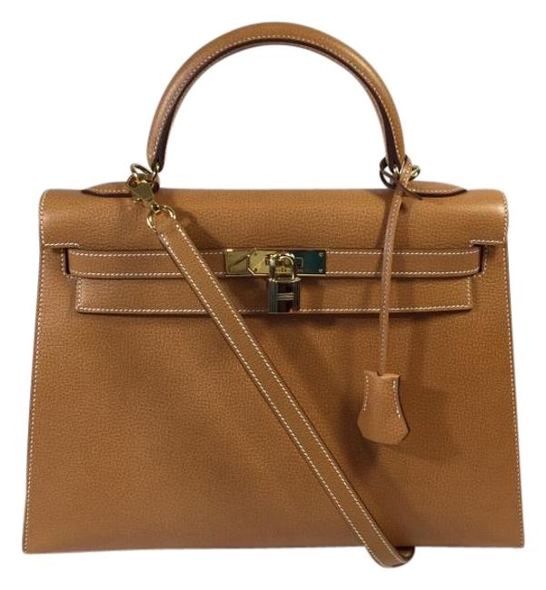 Hermes Vache Liegee Leather Kelly 32