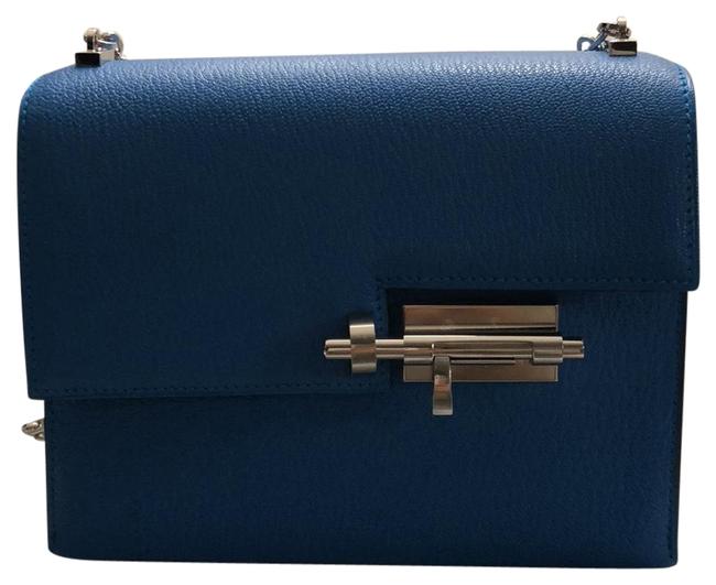 Hermes Verrou Rare In Zanzibar Blue Cross Body Bag