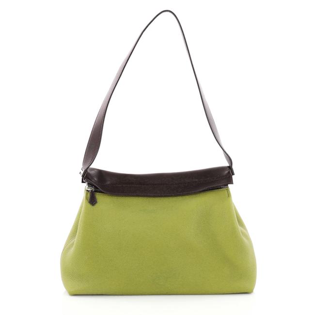 Hermes Vert Anis Leather Shoulder Bag