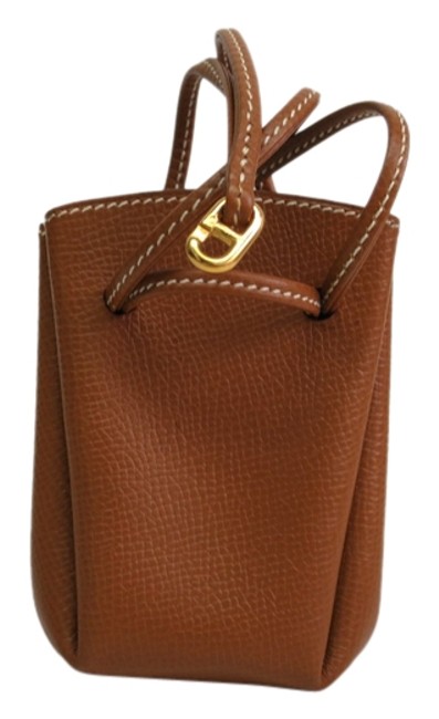 Hermes Vespa Pouch Ex085860 Gold Couchevel Clutch