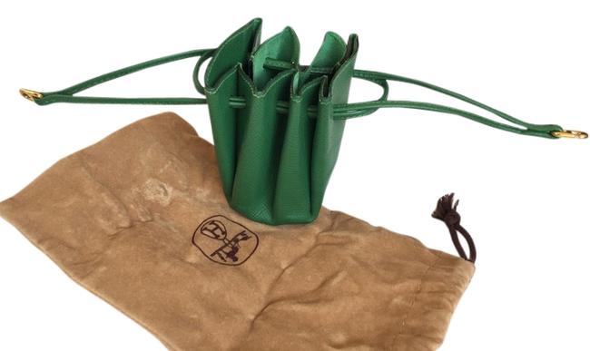Hermes Vespa Pouch Green Leather Messenger Bag