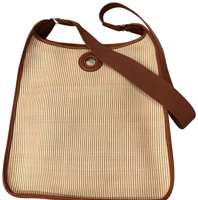 Hermes Vespa Tan Crinoline Leather Messenger Bag