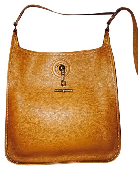Hermes Vespa Tan Shoulder Bag