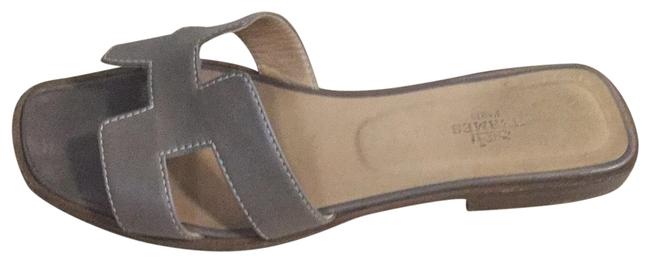 Hermes Beige Oran Sandals    
