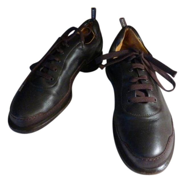 Hermes Black  Brown 37.5 Italy Sneakers    