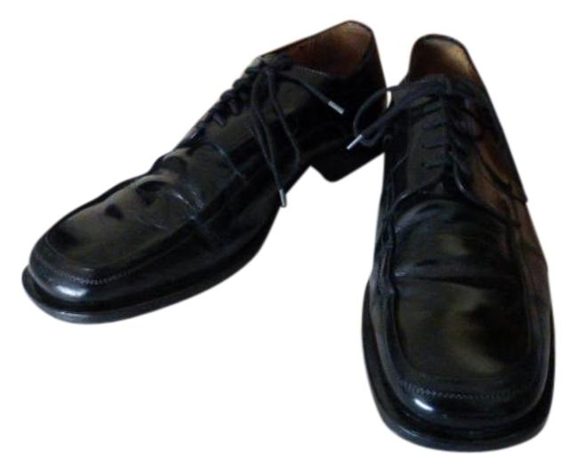 Hermes Black Leather Italy Formal Shoes    