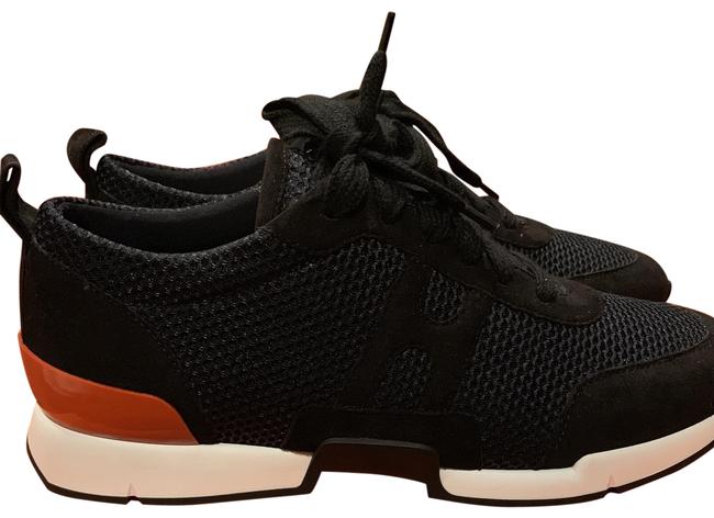 Hermes Black Starter Fishnet Sneakers      
