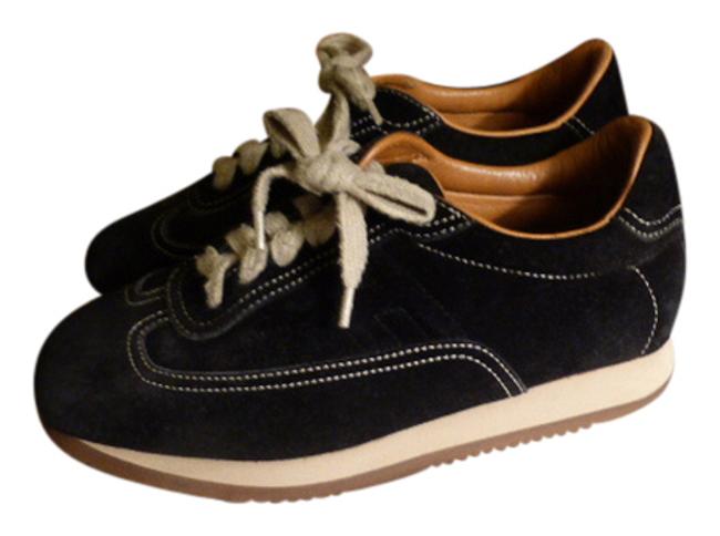 Hermes Black with White Italy Sneakers    