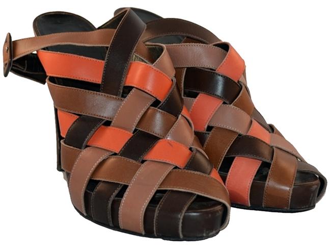 Hermes Brown Camel Coral Special Edition Paris Pumps  